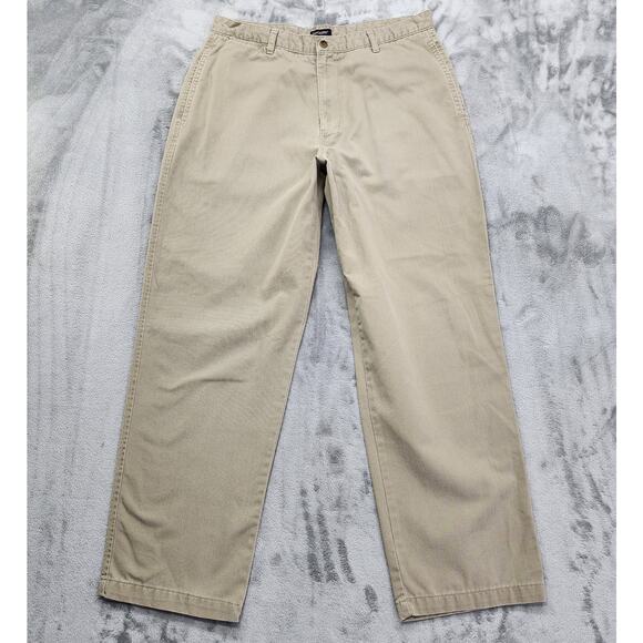 Vintage Dockers Pants Mens W36 L32 Tan Khakis Relaxed Fit Cotton Straight Leg - Picture 1 of 14